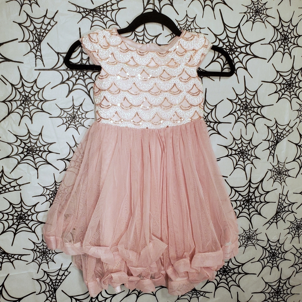 Bonnie Jean Girl Sequin Tulle Formal Dress